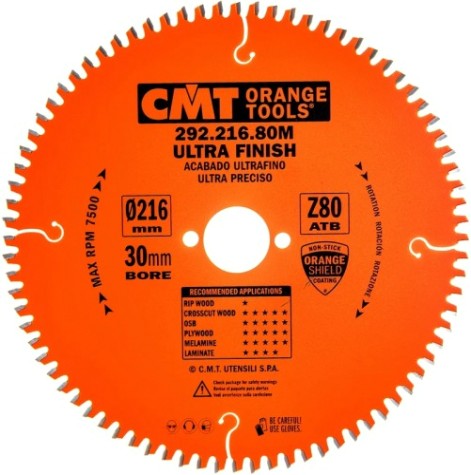 Пильный диск по дереву СМТ 216X30X2,8/1,8-5°15°ATBZ=80 [292.216.80M]