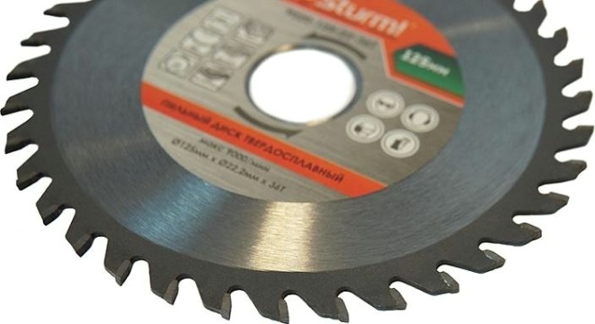 Пильный диск по дереву Sturm 9020-125-22-36T 125x22x36 зубьев