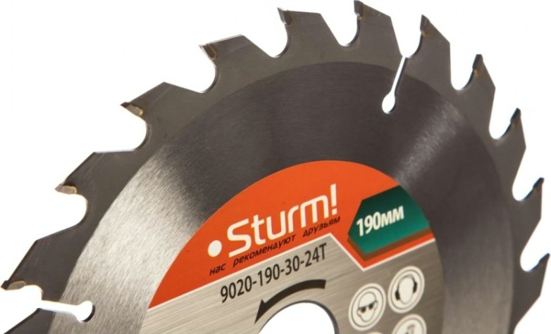 Пильный диск по дереву Sturm 9020-190-30-24T 190x30x24 зуба