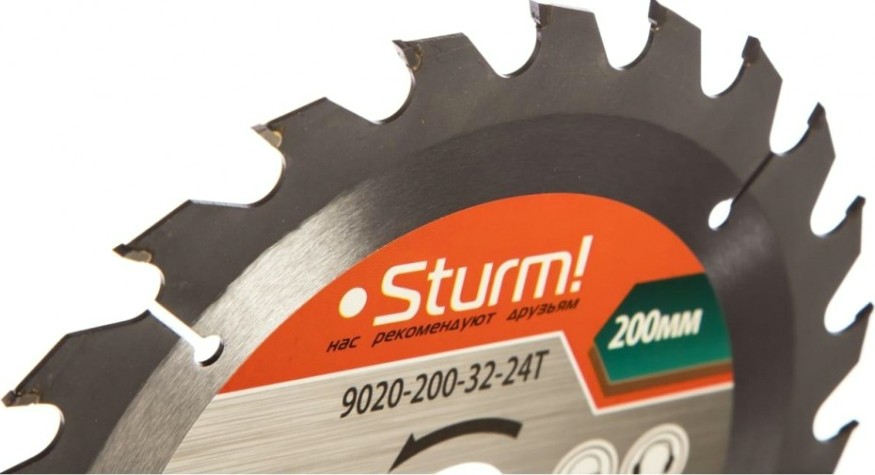 Пильный диск по дереву Sturm 9020-200-32-24T 200x32x24 зубов, переходное кольцо 30 мм