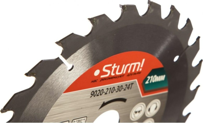 Пильный диск по дереву Sturm 9020-210-30-24T 210x30x24 зубов