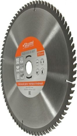 Пильный диск по дереву Sturm 9020-305-30-80T 305x30x80 зубьев, твердосплавные напайки