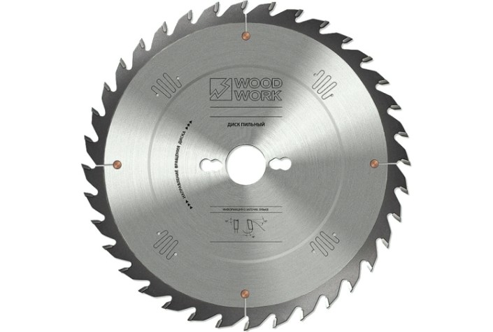 Пильный диск по дереву WOODWORK 250x3,2/2,2x30 Z=36 A=18 [35.250.36]