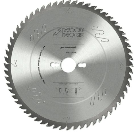 Пильный диск по дереву WOODWORK 260x2,4/1,8x30 Z=80 A=-5 [34.260.80]