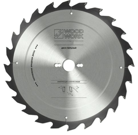 Пильный диск по дереву WOODWORK 315x3,2/2,2x30 Z=24 A=15 [33.315.24]