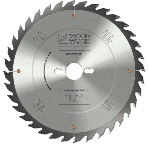 Пильный диск по дереву WOODWORK 350x3,5/2,5x30 Z=72 A=12 [35.350.72]