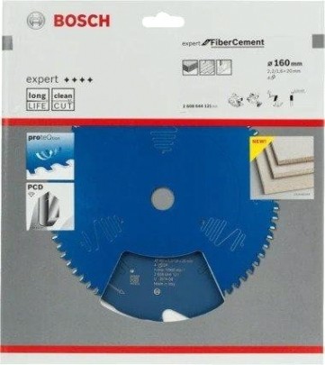 Пильный диск по фиброцементу BOSCH 160х4х20 Expert for Fiber Cement [2608644121]