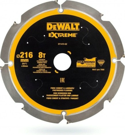 Пильный диск по фиброцементу DeWALT 216х8тх30 мм Extreme DT1473-QZ [DT1473-QZ]