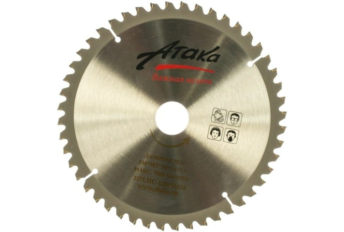 Пильный диск по ламинату АТАКА 210*48T*30 профи [8078050]
