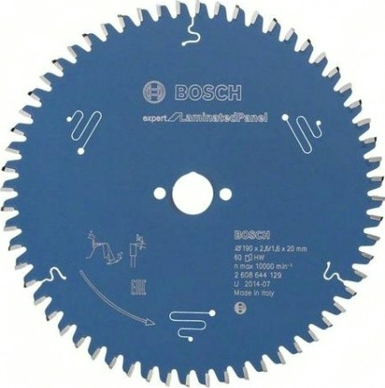 Пильный диск по ламинату BOSCH 190х60х20 мм Expert for Laminated Panel [2608644129]