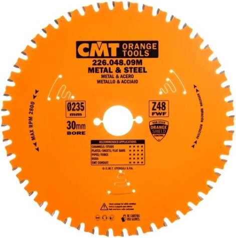 Пильный диск по металлу и металлопрофилю СМТ 235X30X2,2/1,80°FWFZ=48 [226.048.09M]