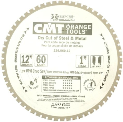 Пильный диск по металлу и металлопрофилю СМТ 305X25,4X2,2/1,80°8°FWFZ=60 [226.060.12]
