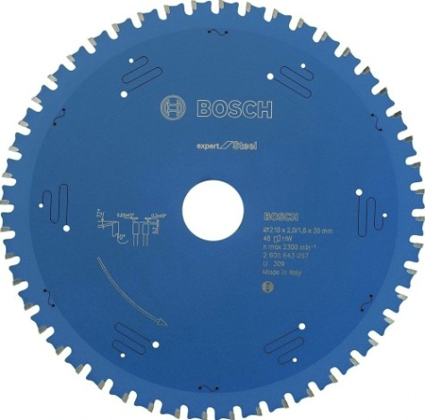 Пильный диск по стали BOSCH 210х48х30 мм Expert for Steel [2608643057]
