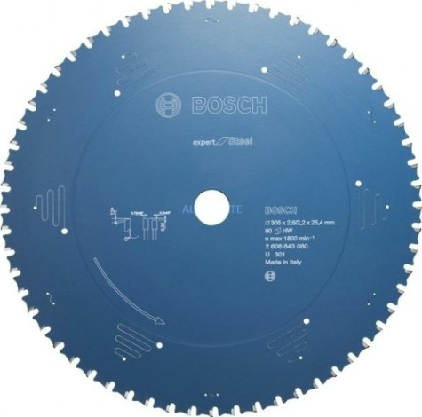 Пильный диск по стали BOSCH 305х60х25.4 мм Expert for Steel [2608643060]
