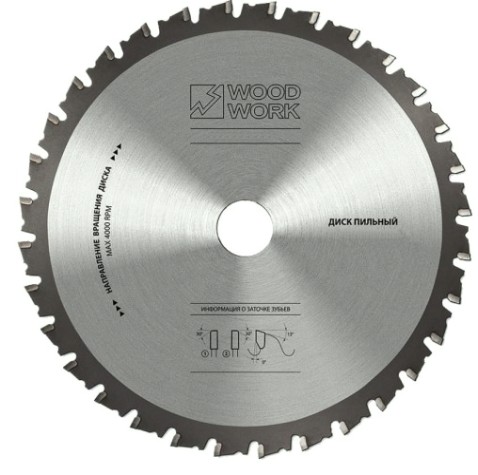 Пильный диск по стали WOODWORK 355x2,4/2,0x25,4 Z=72 A=0 [46.355.72]