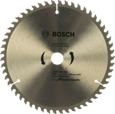 Пильный диск универсальный BOSCH ECO ALU/Multi 190x20/16-54T [2608644390]
