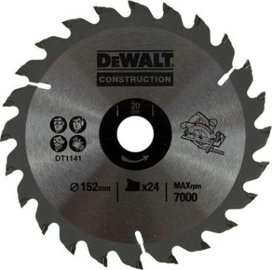 Пильный диск универсальный DeWALT 152х24тх20 мм Construction DT1930-QZ [DT1930-QZ]