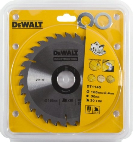 Пильный диск универсальный DeWALT 165х30тх30 мм Construction DT1145-QZ [DT1145-QZ]