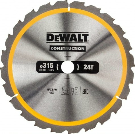 Пильный диск универсальный DeWALT 315х24тх30 мм Construction DT1961-QZ [DT1961-QZ]
