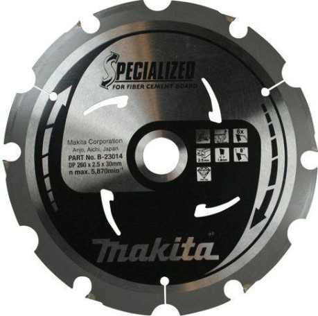 Пильный диск универсальный MAKITA 305x30x1.8x8T для цементноволокнистых плит [B-31631]