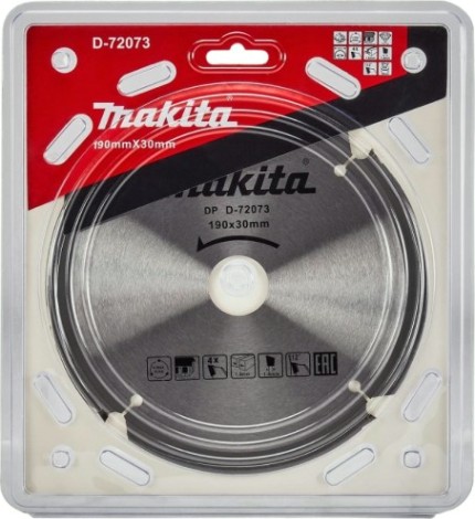 Пильный диск универсальный MAKITA D-72073 для цементноволокнистых плит, 190x30x1.4x4t
