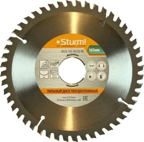 Пильный диск универсальный Sturm 9023-165-30/20-48 зубьев