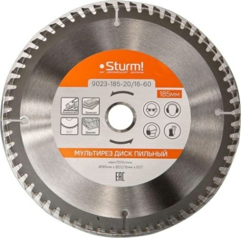 Пильный диск универсальный Sturm 9023-185-20/16-60 зубьев
