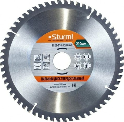 Пильный диск универсальный Sturm 9023-210-30/20-60 зубьев