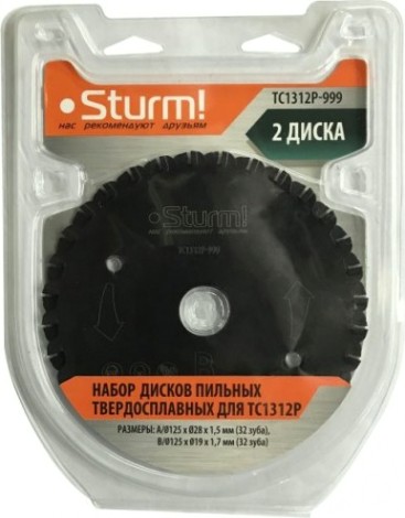 Пильный диск универсальный Sturm TC1312P-999 карбид вольфрама для TC1312P, 2шт.