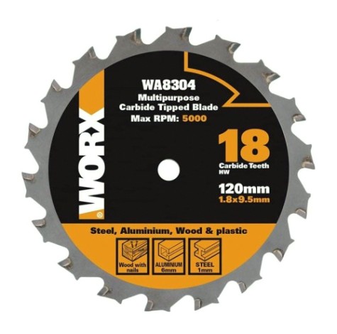 Пильный диск универсальный Worx WA8304 120х1,8х9,5 мм Пильный диск универсальный Worx WA8304 120х1,8х9,5 мм