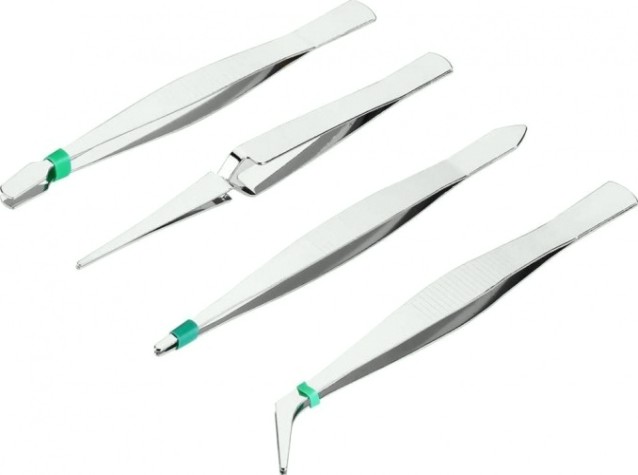 Пинцет DEKO TW01 щипцы в наборе 4шт. [065-0755]