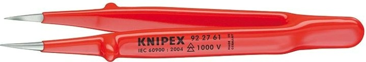 Пинцет диэлектрический KNIPEX 922761 1000V, для прецизионных работ [KN-922761]