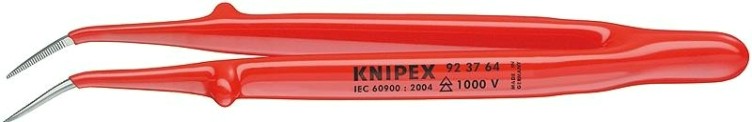 Пинцет диэлектрический KNIPEX 923764 1000V, для прецизионных работ [KN-923764]
