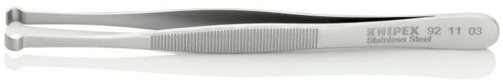 Пинцет KNIPEX KN-921103 позиционный, 122 мм, гладкие прямые губки