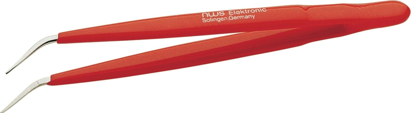 Пинцет NWS 027GP-155 изогнутый, 40°, изолированный Пинцет NWS 027GP-155 изогнутый, 40°, изолированный