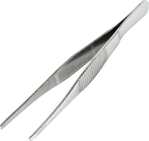 Пинцет REXANT 12-0360 прямой, рифленый 125 мм (блистер)
