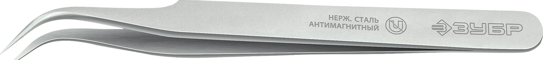 Пинцет ЗУБР 222115 антимагнитный 110 мм, изогнутый
