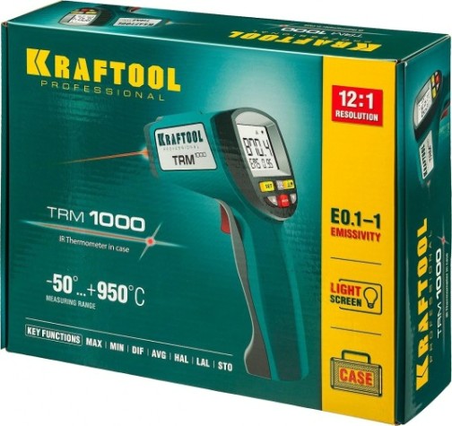 Пирометр KRAFTOOL TRM-1000 инфракрасный [45703-950]