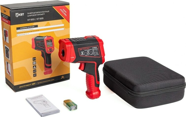Пирометр КВТ KT 655 PROLINE бесконтактный цифровой [87247]