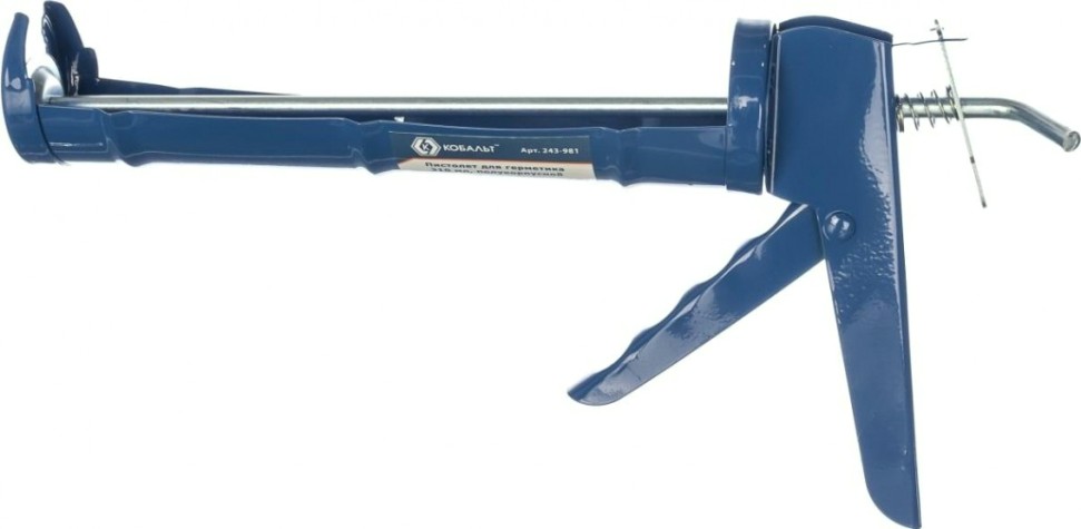 Пистолет для герметика Кобальт 243-981 310 мл, полукорпусной