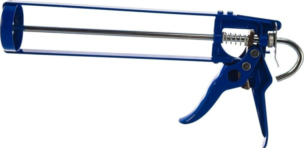 Пистолет для герметика Кобальт 244-001 скелетный, усиленный, противокапельная система