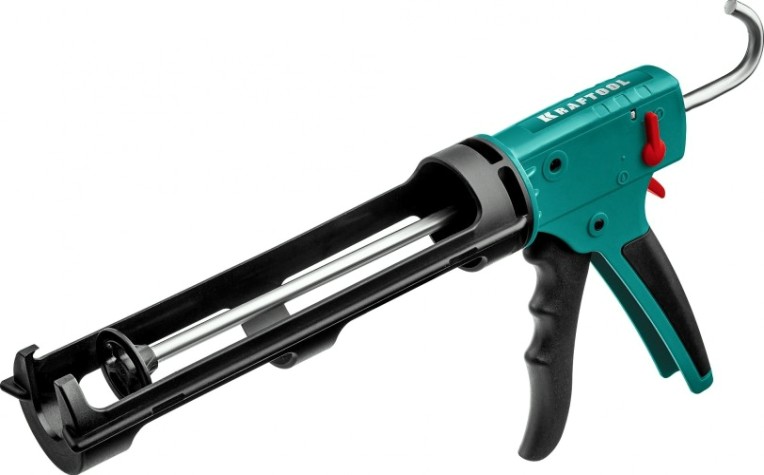 Пистолет для герметика KRAFTOOL Grand 2-in-1 скелетный 310 мл [06674]