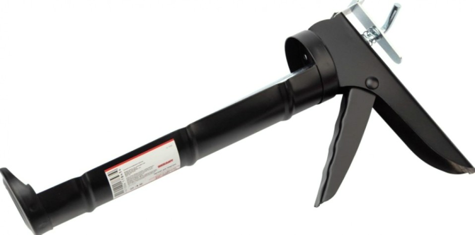 Пистолет для герметика REXANT 12-7202 310 мл, «полуоткрытый», круглый шток 7 мм