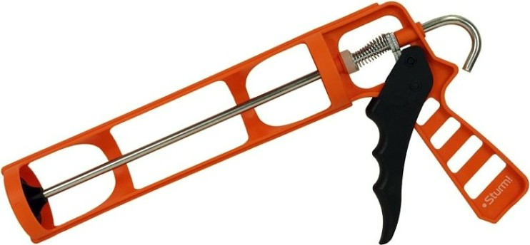 Пистолет для герметика Sturm 1073-07-310 310мл, нейлон, скелетный, защита от капель