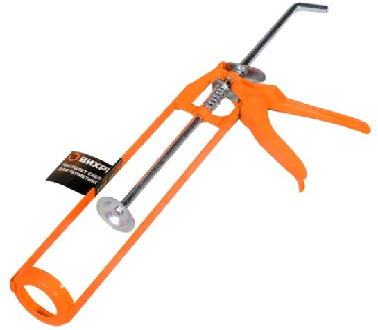 Пистолет для герметика ВИХРЬ 73/3/6/1 скелетный Пистолет для герметика ВИХРЬ 73/3/6/1 скелетный