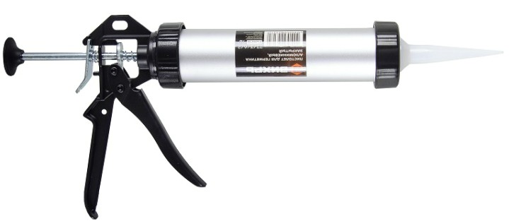 Пистолет для герметика ВИХРЬ 73/3/6/2 алюминиевый закрытый