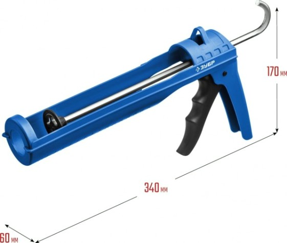 Пистолет для герметика ЗУБР ПРОФЕССИОНАЛ Эксперт 310 мл. [06627]