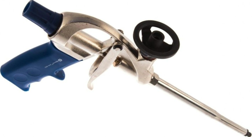 Пистолет для монтажной пены Кобальт 244-063 металлический корпус, тефлоновое покрытие