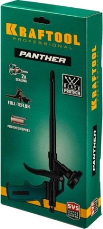 Пистолет для монтажной пены KRAFTOOL PANTHER профессиональный с полным тефлоновым покрытием