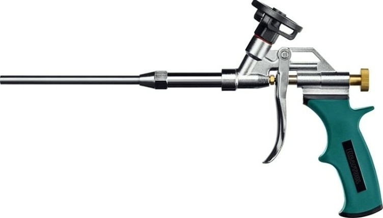 Пистолет для монтажной пены KRAFTOOL PROKraf профессиональный с тефлоновым покрытием держателя [0685_z04]